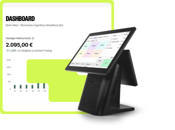 Dashboard und Kassensystem